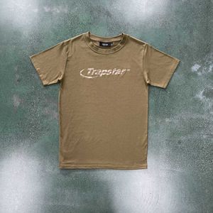 Erkekler Trapstar London Yeni Camo T Shirt Işık Hız Kısa Kollu Black UK Matkap