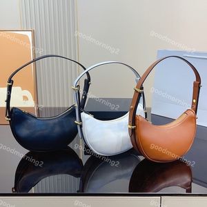 Half Moon Leather Shoulder Bag for Women - Elegant & Versatile Handbag with Phone Pocket, 3 Color Options
