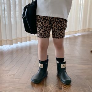 Shorts Frühling Herbst Mädchen Leggings Baby Short Kinder Für Kleinkind Unterteile Kinderkleidung Leopardenmuster Dehnbar 16J 230412