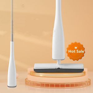 Mops Automatic spin mop flat mop with PVA sponge mop head no need for manual cleaning used for bedroom floor cleaning 230412