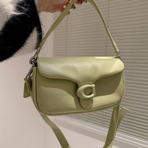 2024 Shoulder Bag Designer Baghandbag Crossbody Bags Balck Grey Cream Pink Cross Body Soft Handbags Mini Tabby Pillow 26cm Purses for Women Leather Bags Pink Green Bl