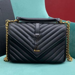 Designer Crossbody Bag Luxurys Designer Bolsas Mulheres Sacos De Ombro Preto Caviar Bezerro Clássico Listras Diagonais Quilted Cadeia Dupla Flap Médio Cruz Corpo