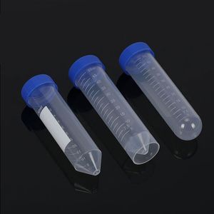 Lab Supplies Centrifuge Plastic Conical Test Tubes with Screw Cap 50ml Centrifuge for Ink Laboratory School Educational