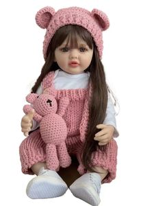 Dolls 55CM Full Body Soft Silicone Vinyl Lifelike Reborn Toddler Girl Doll Soft Touch Christmas Gifts for Children 231110