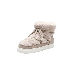 Vinterdesigner skor värmeskor snöstövlar päls på leathe kvinnor loafers lyxiga pashm casual vattentät komfort kashmir designer skor yg53-9519