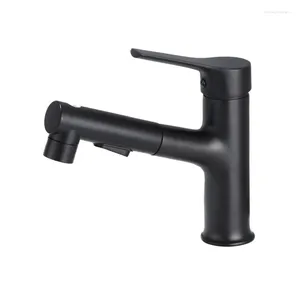 Kitchen Faucets 304 Stainless Steel And Cold Water Faucet Paint Black Sink Bathroom Basin