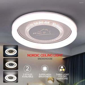 天井照明導かれたライトインテリアホームデコレーション120W 3色の暖かい薄暗いリビングルームの寝室の食事研究