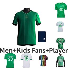 90th 23 24 maillots AS Saints Etienne Soccer Jerseys 2024 maillot KRASSO WADJI KHAZRI AOUCHICHE BERIC NORDIN HAMOUMA Youssouf BOUDEBOUZ Football shirt CHARBONNIER