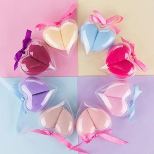 Makeup Sponges Super Soft Love Two Pack Powder Puzzle Set Dry And Wet Sponge Heart Shaped Box Beauty Egg