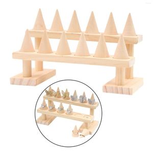Jewelry Pouches Wood Holder Display Stand Rack Organizer Storage Perfect For Retail Show Or Craft Fairs
