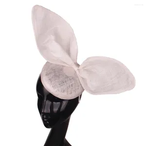 Headpieces Larger Size Nice Sinamay Fascinators Hat Women Cocktail Party Hair Clip Wedding Church Formal Dress Fedoras Ladies Headpiece