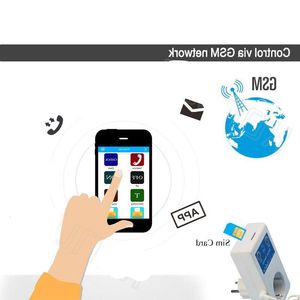 Бесплатная доставка 16А GSM розетка SMS Включение Выключения Сигнализация Розетка Реле Смарт-переключатель Пульт дистанционного управления Интеллектуальный датчик температуры Контроллер Drvft