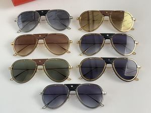 5A gözlükler ct0242s ct0243s catier pilot gözlük indirim tasarımcı güneş gözlüğü erkekler için kadınlar% 100 UVA/UVB gözlük çanta kutusu fendave