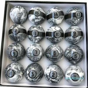 Latest 5725mm Marple resin Billiard Pool Balls 16pcs complete set of Balls High quality Billiard accessories China 22