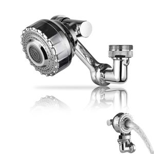 Bathroom Shower Heads Universal 1080 Rotation Faucet Extender Spray Head Anti Splash Filter Stainless Steel Kitchen Water Saving Nozzle Sprayer 230411