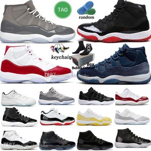 11 Mens Basketball Shoes 11s Cherry Cool Cement Gray Concord 45 Bred UNC Gamma Blue Midnight Navy Velvet Space Jam 25th Anniversary Men Women Trainers Sports Tennis