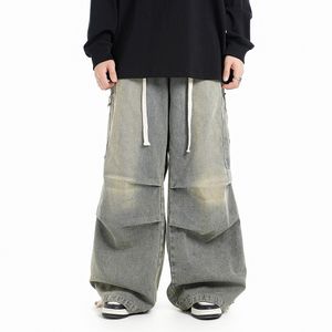 Jeans autunnali Pantaloni cargo oversize da uomo moda streetwear Pantaloni hip-hop