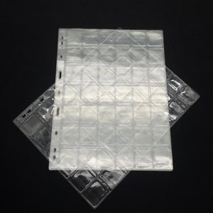 Serise sätter PVC Plastic Coin Holders Mappsidor Sheets For Storage Hard Cash Money Collection Mini Penny Bag Bags302V
