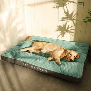 Cat Beds Furniture Big Dog Bed Corduroy Pad for Medium Large Dogs Oversize Pet Sleeping Bed Big Thicken Dog Sofa Removable Washable Pet Supplies W0413