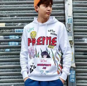 A98 spring hip hop man Sweatshirt preme mens hoodie jumper designer hoodies streetwear pullover Men's Clothing