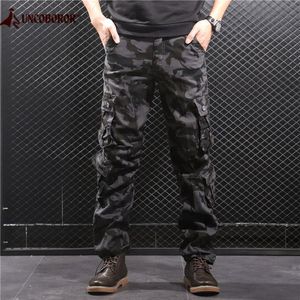 Camouflage Cargo Pants Men Multi Pocket Cotton Military Camo Pants Army Track Trousers Male Streetwear Overalls Pantalon Homme 201253u