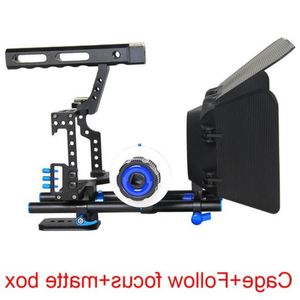 FreeShipping Camera Cage Handle Dslr Video Stabilizer Rod Rig For Sony Gh4 GH5 GH5S A6300 A6500 A7S A7 A7R A7Rii A7Sii Camera Movie Cag Eird