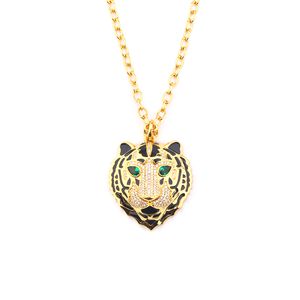 Rose Long Gold Silver Pendant Necklace For Women Men Set Tiger Luxury Trendy Designer Party Christmas Wedding Par Beads Link Chain Jewelry Accessories Gifts