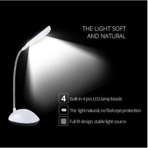 Lampade da scrivania Lampada da scrivania a LED Lampada da tavolo pieghevole touch dimmerabile continua Lettura da comodino Protezione degli occhi Luce notturna DC5V USB ricaricabile P230412