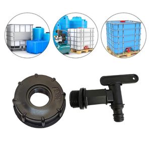 Watering Equipments Snap-on Hose Rain Barrel Faucet ABS Water Tank Adapter Pipe S60x6 3/4 Threaded Storage Fittins