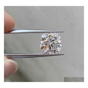 Lösa ädelstenar Meisidian D VVS 8x8 Kudde Gammalt gruva Cut Antique White Gemstone Moissanite Diamond för ring H1015 Drop Delivery Jewel Dhjwa