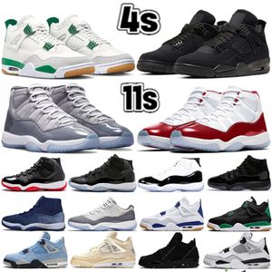 best selling 11 11s Mens Basketball Shoes Sneakers Sail Cherry Concord Alternate Pine Green Seafoam University Blue Oreo Bred Black Cat White Cement Cool Grey women Sport Trainer