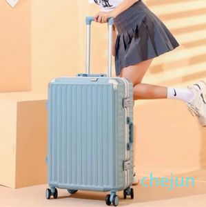 Suitcases Middle Size Luggage Travel Bag Aluminum Vintage Kids Women Multifunctional Mala De Viagem Rolling