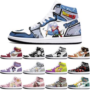 Nowe klasyki DIY Classics Buty sportowe buty do koszykówki 1S Mężczyźni Kobiety Antiskid Anime Modna mody Sample Figure 0001T61G