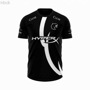 Мужские футболки 2023 Коллекция игр новая команда футболка Furia Esports Uniform Настраиваемое название G2 Командная одежда для взрослых детей 3M412