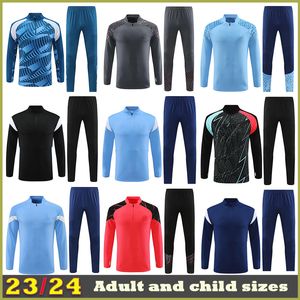 23 24 Haaland MANS CITIES SOCCER Sportswear GREALISH DE BRUYNE FODEN 2023 2024 MANSCHESTERS football tops kids kit Children's long-sleeved tracksuit