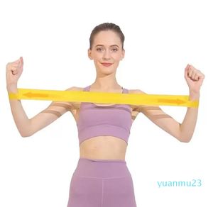 Полосы сопротивления йоги построение тренировочной поясной фитнес -полоса высокая 11 мышц для голеностопного сустава