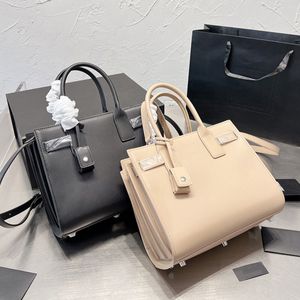 7A Quality Sac YVES Bag Top Cowhide Leather Women Designer Luxury Fashion Shoulder Crossbody Tote Handbag Sac Belt File Purse Wallet 26CM Medium