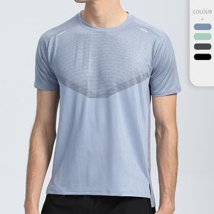 Men's T Shirts KAMB 2023 Men's T-Shirt Short Sleeve Ice Silk Quick Dry Fitness Running Tennis Clothes Male Shirt Tees For Mens