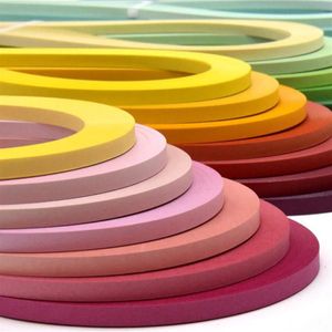 Şeritler 5mm zanaat kağıt quilling karışık origami diy sanat araçları el yapımı scrapbooking sanat parti dekor malzemeleri dekorasyon236s