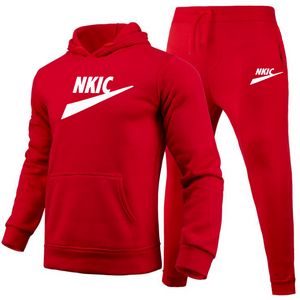 Erkekler Bahar Yeni Çoğaltma Erkek Hoodies Pantolon İki Parçalı Fitness Pullover Sweatshirt Set Sıradan Spor Giyim Takım Artı Boyut S-3XL