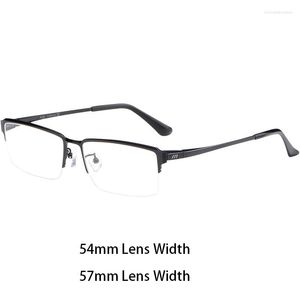 Sunglasses Cubojue Titanium Reading Glasses Men Anti Blue Light Reflection Eyeglasses Frame Male Semi Rimless 0 150 200 250 Ultralight