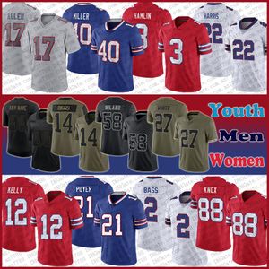 17 Josh Allen 14 Stefon Diggs Football Jersey Custom Dawson Knox Matt Milano Von Miller Dion Dawkins TreDavious White Dalton Kincaid OCyrus Torrence