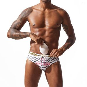 Underpants Men Underwear Swimwear Brief Sexy Swimsuit Waterproof Swimming Trunks For Bathing Swim Shorts Sunga Briefs Printed Panties