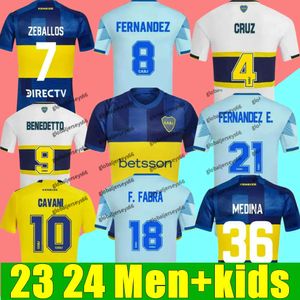 CAVANI Boca Juniors Soccer Jerseys 2023 2024 MARADONA BENEDETTO MARCOS ROJO CARLITOS DE ROSSI TEVEZ SAIO BARCO JANSON MEDINA 20 21 22 23 24 _Jersey