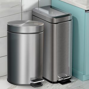 Waste Bins Stainless steel kitchen trash cans can create kitchen trash cans with large capacity and narrow seams for recycling trash cans 230412