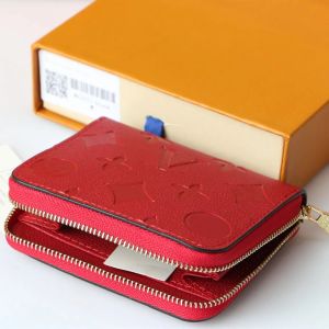 Original High Qualitys Designers Wallets Purses Fashion Short ZIPPY Wallet Monograms Classic Zipper Pocket Pallas Bag Zip Coin Purse with Box 60067
