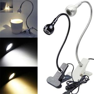 Lampy biurkowe Lampa biurka USB Zasilacz z klipsem Uchwyt USB Lampa stołowa LED Elastyczna Składana Ochrona Niezależności Światła P230412