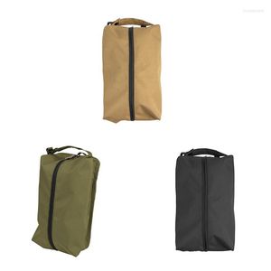 Depolama Çantaları Taşınabilir fermuar çanta ayakkabıları saklayabilir Çift fermuarlar açılır ve kapalı asılı sabit sabit