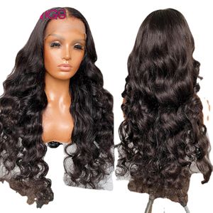 Brazilian Body Wave Lace Front Human Hair Wigs Pre-Plucked HD Lace Frontal Wig 180% Virgin Hair Wigs 4x4 Closure Wig