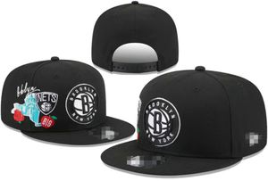 Brooklyn''Nets''Ball Caps 2023-24 unissex moda algodão boné de beisebol snapback chapéu homens mulheres chapéu de sol bordado primavera verão boné atacado a11